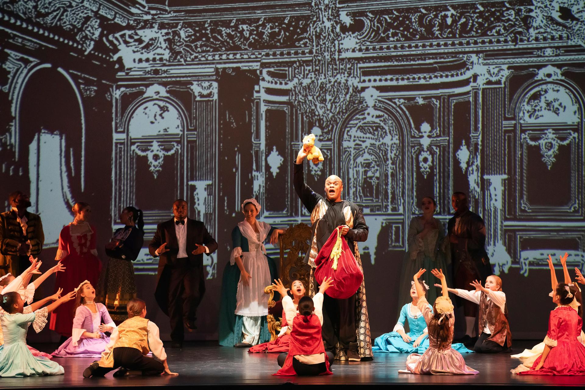 Actors on stage for The Brooklyn Nutcracker